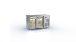 Ψυγείο πάγκος συντήρησης 135x70x87cm με 2 κρυστάλλινες πόρτες