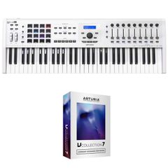 ARTURIA Keylab 61 MK2 White MIDI KEYBOARD WITH GIFT V-COLLECTION 7 - Arturia