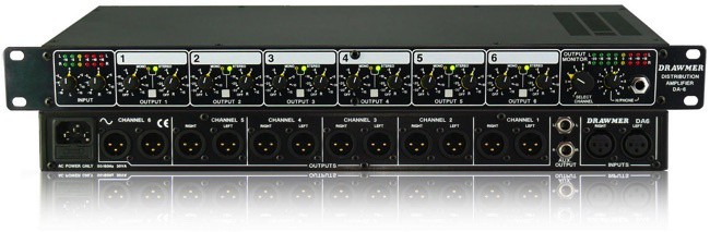 DRAWMER DA6 - Balanced Distribution Amplifier - DRAWMER