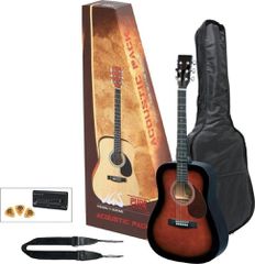GEWA PS502212 VGS ACOUSTIC GUITAR PACK Violinburst, BAG, STRAP, TUNER, 3PICKS - GEWA MUSIC