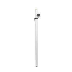 GRAVITY SP 2342 W Adjustable Speaker Pole, 35 mm to M20 in white, 1800 mm - Gravity