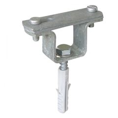 Επίτοιχο στήριγμα ταινίας max 50x5mm St/tZn κατάλληλο για στήριξη περιμετρικού δακτυλίου ταινίας γειώσεως πάχους ως 7mm