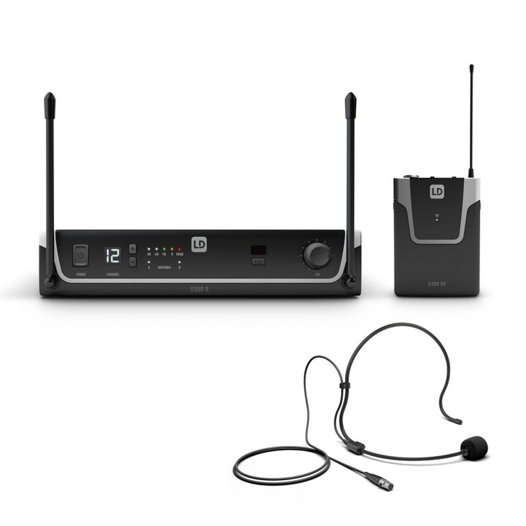 LD Systems U306 BPH Wireless Microphone System with Bodypack and Headset (655 - 679 MHz) - LD SYSTEMS