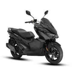 Scooter Sym JetX125 mat black.