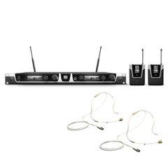 LD Systems U505 BPHH 2 Wireless Microphone System with 2 x Bodypack and 2 x Headset beige - LD SYSTEMS