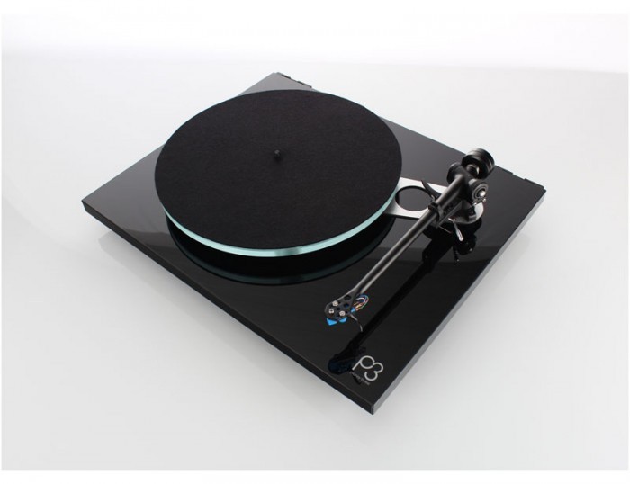 REGA PLANAR 3 Black Gloss Turntable - rega