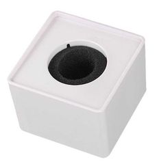 ARTSOUND FLAGSQW 39mm hole ABS Square For Logo Microphone interview flag Station White - ArtSound and Lights