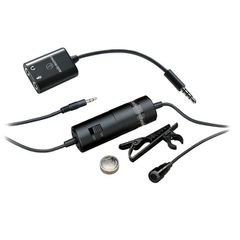 AUDIO TECHNICA ATR3350iS Omnidirectional Condenser Lavalier Microphone for Smartphones - AUDIO-TECHNICA