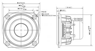 Peerless 830 984 Full Range Woofer 2.5" - PEERLESS-thumb-2