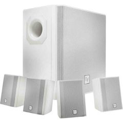 ELECTRO VOICE EVID-S44W One Subwoofer and Four-Satellite Wall Mount Speaker System (White) - ELECTRO VOICE