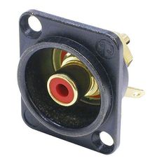 NEUTRIK NF2D-B-2 Chassis Connector RCA Gold Plated RED - Neutrik