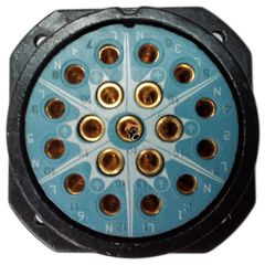 TEN 47 P19-PFS Socapex 19pins Female Panel Black Multi-Connector - Ten 47
