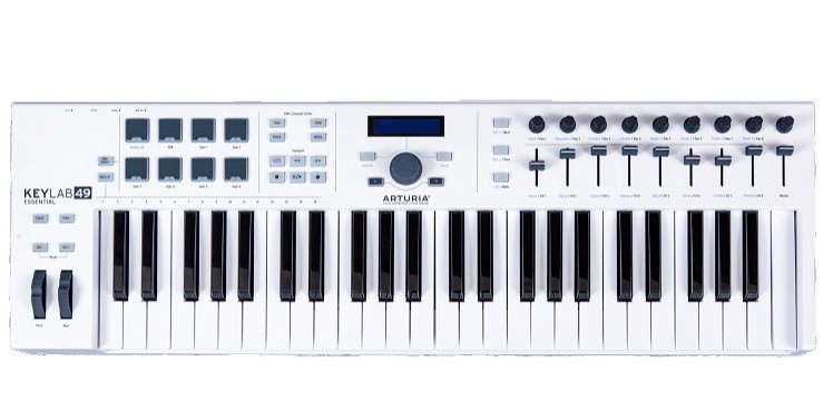 ARTURIA Keylab 49 Essential Controller keyboard white + Gift Pigments 2 - Arturia