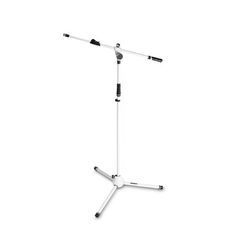Gravity MS 4322 W - Microphone Stand With Folding Tripod Base And 2-Point Adjustment Telescoping Boom - Gravity