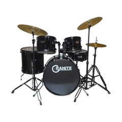 GRANITE Acoustic Drums Set Studio Beat Black - Granite