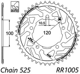 σετ αλυσιδογραναζα sprocket set RYNO APRILIA AP-120 Dorsoduro 900 ABS 17-20