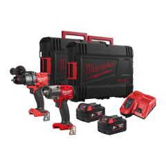 MILWAUKEE M18 FUEL FPP2F3-502X ΣΕΤ ΚΡΟΥΣΤΙΚΟ ΔΡΑΠΑΝΟΚΑΤΣΑΒΙΔΟ + ΜΠΟΥΛΟΝΟΚΛΕΙΔΟ 1/2'' ( 4933492518 )