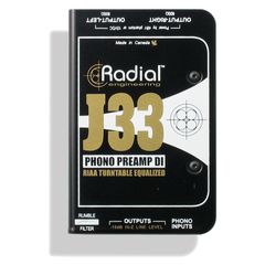 RADIAL J-33 RIAA Preamp and DI BOX Stereo Pedal - RADIAL