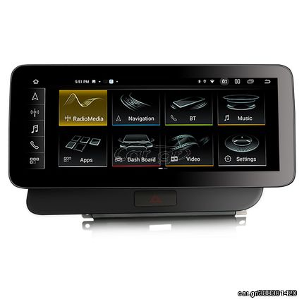4607050818 - STORM Car multimedia 12.3" Android 12.0 - 8core - 8GB RAM - 128GB ROM για Audi Q5 2009-2016