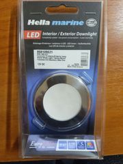 Hella EuroLED 75 3" Down Light - Warm White LED - Stainless Steel Rim - 12V