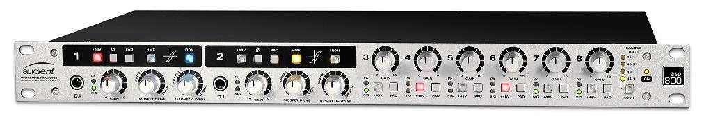 AUDIENT ASP-800 8 Channel Microphone Preamplifier - AUDIENT