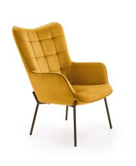 CASTEL l. chair mustard DIOMMI V-CH-CASTEL-FOT-MUSZTARDOWY DIOMMI-60-20509