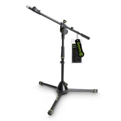 Gravity MS 4222 B - Short Microphone Stand With Folding Tripod Base And 2-Point Adjustment Telescoping Boom - Gravity