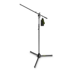 Gravity MS 4321 B - Microphone Stand With Folding Tripod Base And 2-Point Adjustment Boom - Gravity