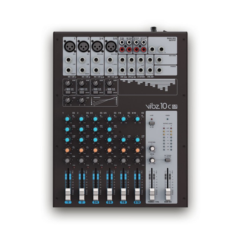 LD Systems VIBZ 10 C - 10 channel Mixing Console with Compressor - LD SYSTEMS