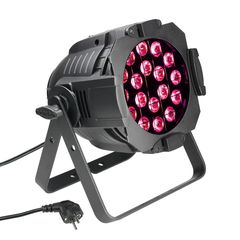 Cameo CLPST64TRI3W Studio PAR 64 CAN - 18 x 3 W TRI Colour LED PAR Can RGB in black housing - CAMEO