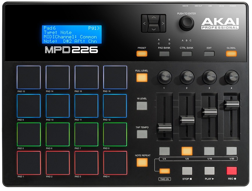AKAI MPD-226 USB Pad Controller - AKAI PRO