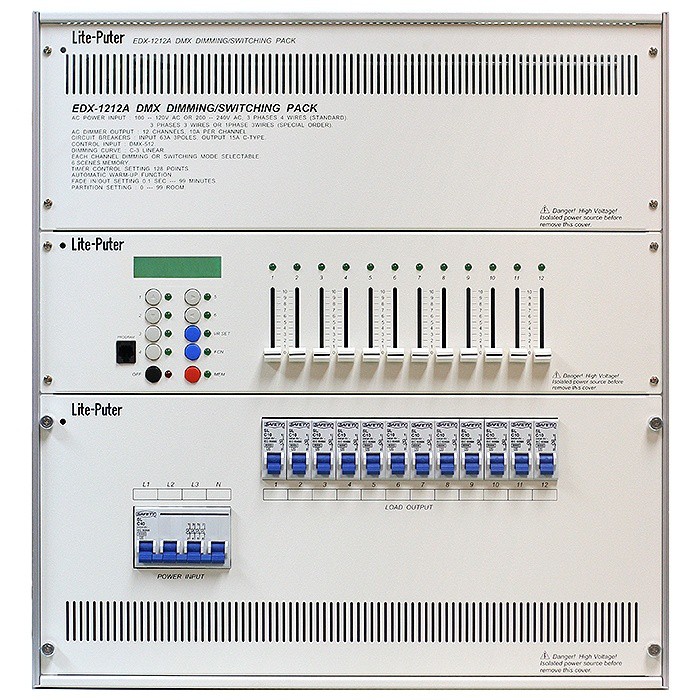 LITE PUTER EDX-1212A DIMMER 12 CHANNELS - LITE-PUTER