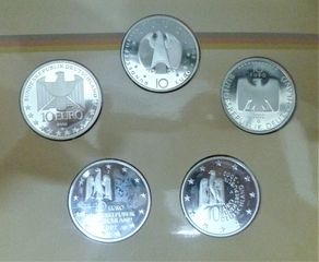 GERMANY 2002 SET *** 5 νομίσματα SILVER PROOF 925/1000 *** (UNC, blister)