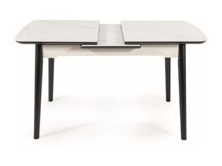 STÓŁ APOLLO BIAŁY MAT/CZARNY STELAŻ 120(160)X80 DIOMMI-80-2615