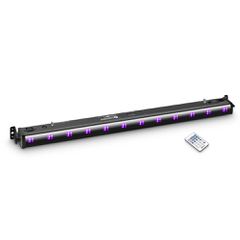 Cameo UVBAR 200 IR - 12 x 3 W UV LED Bar in black housing with IR Remote Control - CAMEO