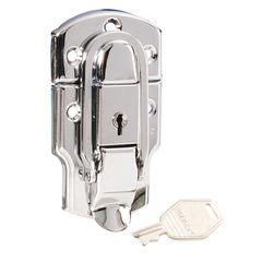 Adam Hall L1912 - Drawbolt large chrome-plated lockable - Adam Hall