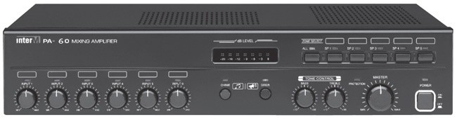 INTER-M PA-60 mixer amplifier 6 INPUT 60W - InterM