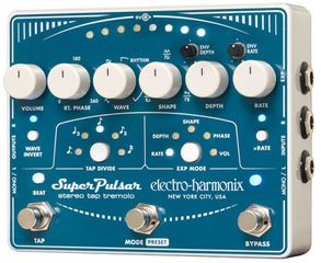 ELECTRO-HARMONIX Super Pulsar Stereo Tap Tremolo Pedal - ELECTRO-HARMONIX