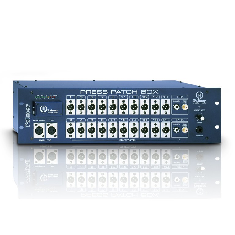 PALMER PPB20 Pro Press Patch Box - Press Patch Box 20-channel - PALMER AUDIO