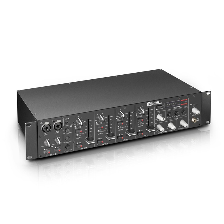LD SYSTEMS LDZONE423 ZONE 423 - 19" 2-Zone Mixer 2U - LD SYSTEMS