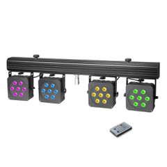 CAMEO CLMPAR3 Multi PAR 3 - Compact 28 x 8 W QUAD Colour LED Lighting Set incl. Transport Case - CAMEO