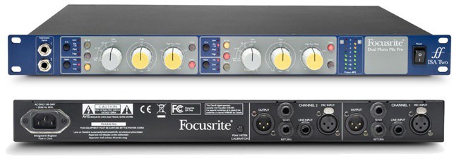 FOCUSRITE ISA TWO Double Microphone Pre-amplifier with D.I. - FOCUSRITE