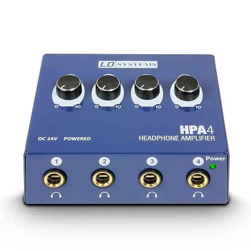 LD SYSTEMS HPA 4 Compact HEADPHONE AMPLIFIER 4 CHANNELS - LD SYSTEMS