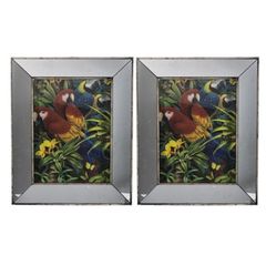 Κάδρα διακοσμητικά 5D "Parrot" Set/2 Mήκος 43,5 Πλάτος 4 Ύψος 53,5 Artekko 43644-DS