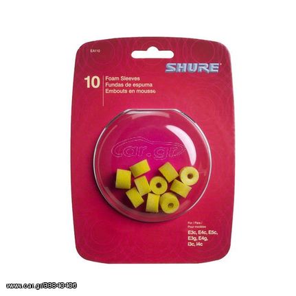 Shure EAYLF1-10 Yellow Foam Sleeves 5 PAIR - Shure