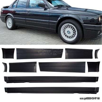 Πλαινά Μασπιέ & Τριμ Πόρτας Σετ Για Bmw 3 E30 82-94 4D M-Technik 2 Από Abs Πλαστικό 10 Τεμάχια