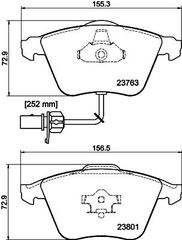 ΤΑΚΑΚΙΑ ΕΜΠΡΟΣ AUDI A4 A6 A8 SEAT EXEO  8E0698151L            MDB2648 4E0698151F 4E0698151M 4F0698151A 8E0698151G 8E0698151L 4E0698151F 4E0698151M 4E0698151S 4F0698151A 4F0698151D 4F0698151K 8E0698151