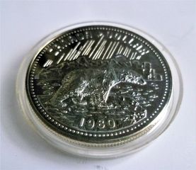 ΚΑΝΑΔΑΣ / CANADA 1 Dollar 1980 UNC * SILVER PROOF *-thumb-2