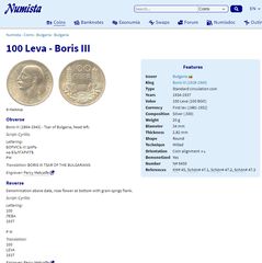 BULGARIA 100 Leva 1934  SILVER-thumb-2