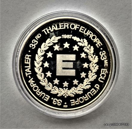 Thaler of Europe 33 - 1987 *** SILVER PROOF *** VERY RARE